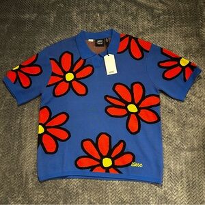 Wesc Men’s Daisy Polo Sweater Short Sleeve NWT Size M
